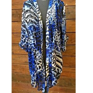 Reduced Today Susan Graver Animal Print Kimono